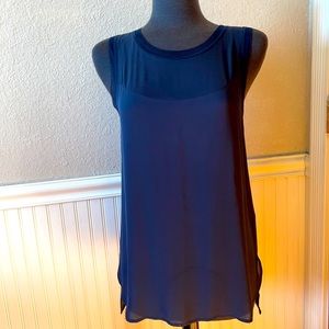 Vince sleeveless silk tunic.
